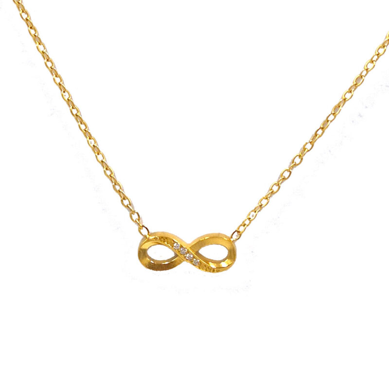 Κολιέ infinity επιχρυσωμένο - bijouxbijoux Κολιέ infinity επιχρυσωμένο