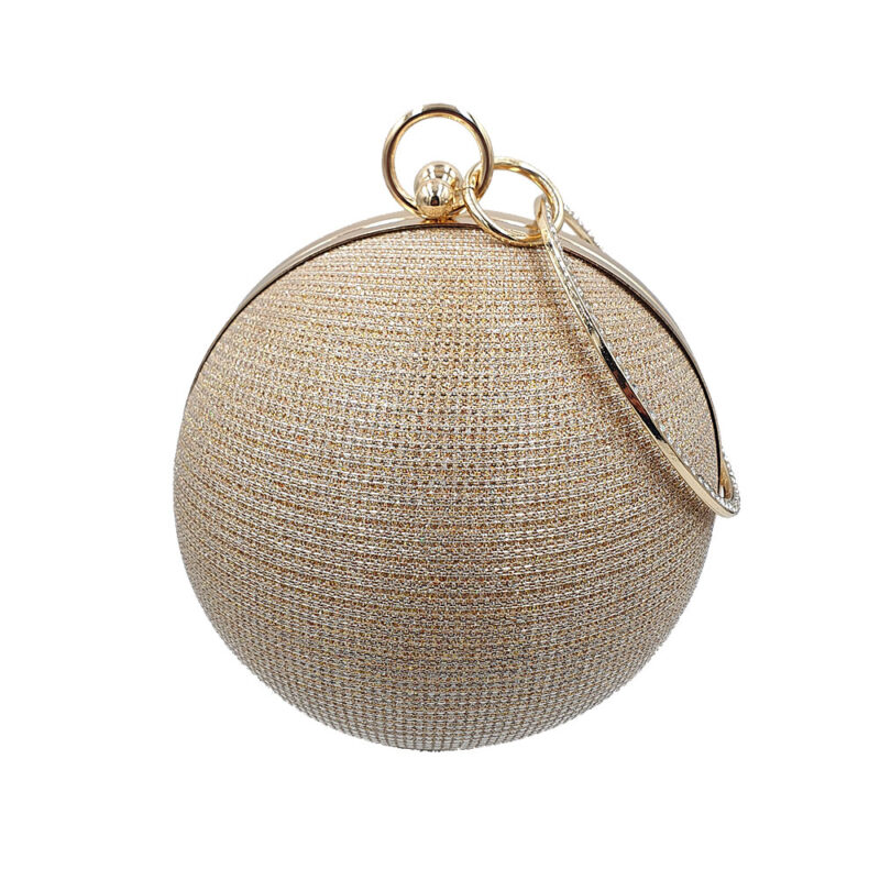 Βραδινό χρυσό τσαντάκι clutch