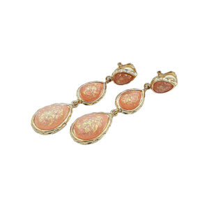 Σκουλαρίκια με κλιπ σομόν - Image 2