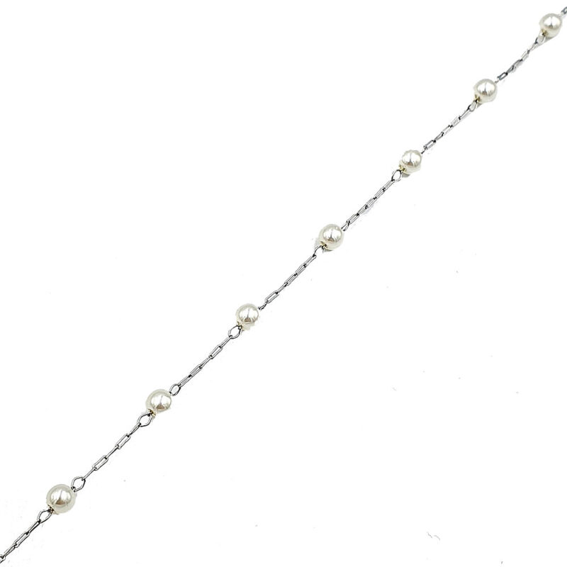 Βραχιόλι ασημί με πέρλες 2 - bijouxbijoux