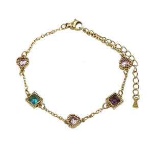 Βραχιόλι με χρωματιστές πετρούλες - bijouxbijoux Βραχιόλι με χρωματιστές πετρούλες