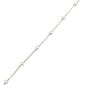 Βραχιόλι χρυσαφί με πέρλες 2 - bijouxbijoux Βραχιόλι χρυσαφί με πέρλες